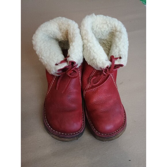 Duckfeet Arhus Shearling Red Boots EU 39 US Women's 8.5-9 Or Men's 7 - Picture 2 of 14